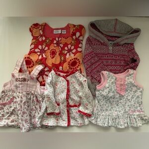 Calvin Klein Lullaby Club Lot Of 5 Toddler Baby Girl Dresses 0-3, 6-9, 12 M